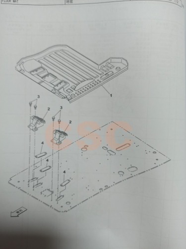 SUMITOMO SH130-6/130-7/SH210-6/210-7 KHJ124311 KHJ24312 MAT;FLOOR