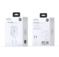 EW-E613i-100 Cargador con cable de carga rápida 20W