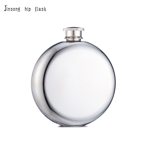 5 oz round stainless steel hip flask ,18/8 stainless steel flask round