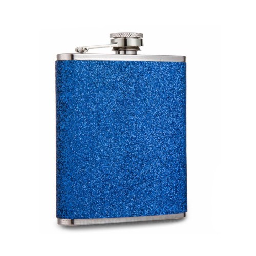 Sparkly Glitter blue hip Flask ,Girl's gift