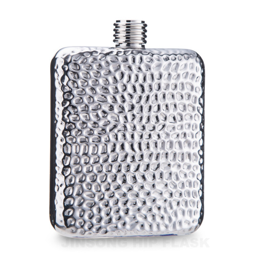 Hand-made Luxury hip flask 6 oz ,volcanic feature flask,18/8 stainless steel , food degree