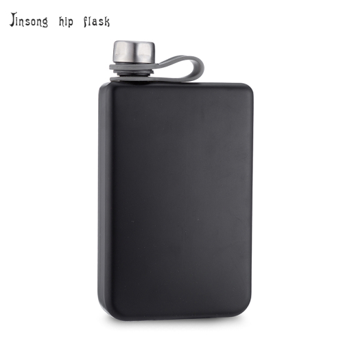 Stainless Steel 8 oz hiking hip flasks MATT black color flask