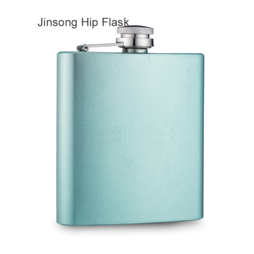 7 oz Green Spark Gllittle hip flask, 18/8 Stainless steel Whisky Flasks,Great personalized gift for Groomsman