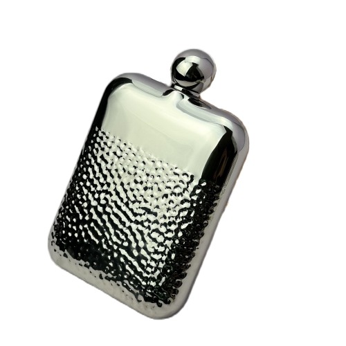 Hand-made Luxury Volcano pattern Hip Flask 6 oz Round Ball flask
