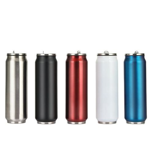 500 ML Double Wall Stainless Steel Coke Can Water Bottle, School Water Bottle, Keep Cold or Hot