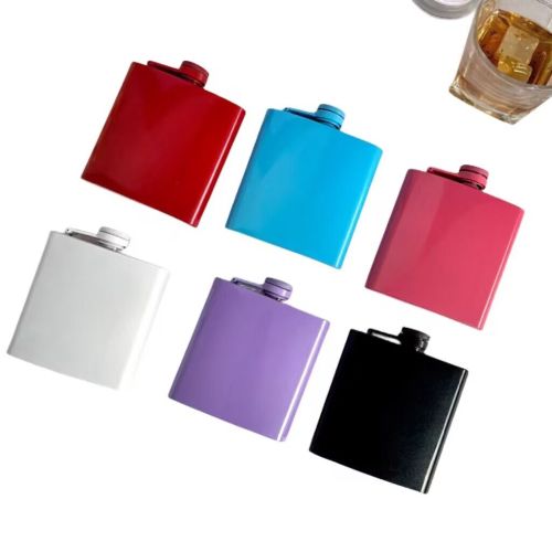 Sublimation Spark Gllittle Flask 6 OZ 304 Stainless Steel Liquor Flagon