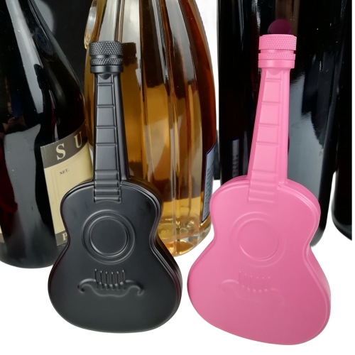 Colored Coated 5oz Guitar Hip Flask,18/8 stainless steel Guitar Flask
