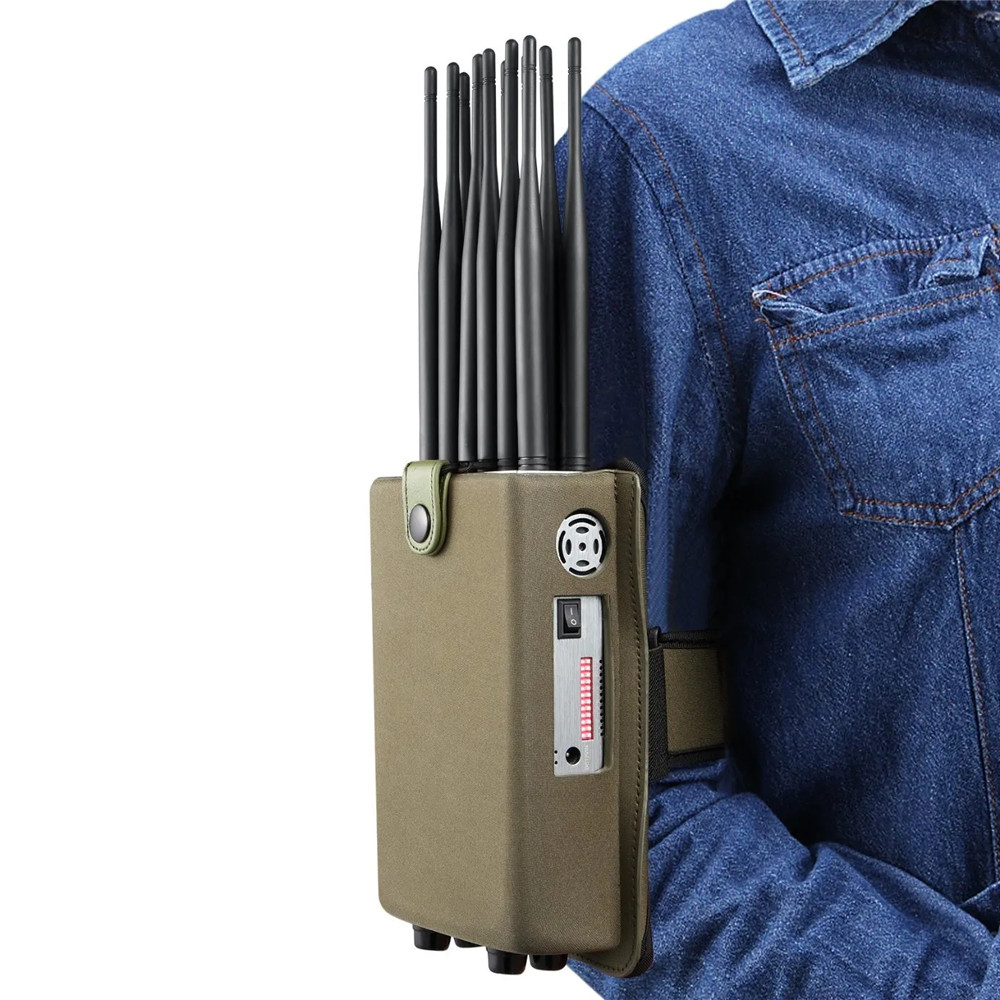 12 Antennas Handheld GPS GSM Bluetooth 3G 4G 5G Signal Blocker