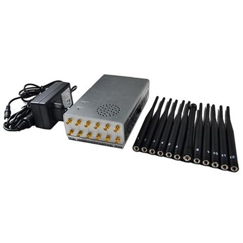 All in one 12 Antennas Portable Mobile Phone 3G/4G WiFi 2.4G/5.8G Signal Jammer