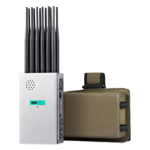 12 Antennas Handheld GPS GSM Bluetooth 3G 4G 5G Signal Blocker