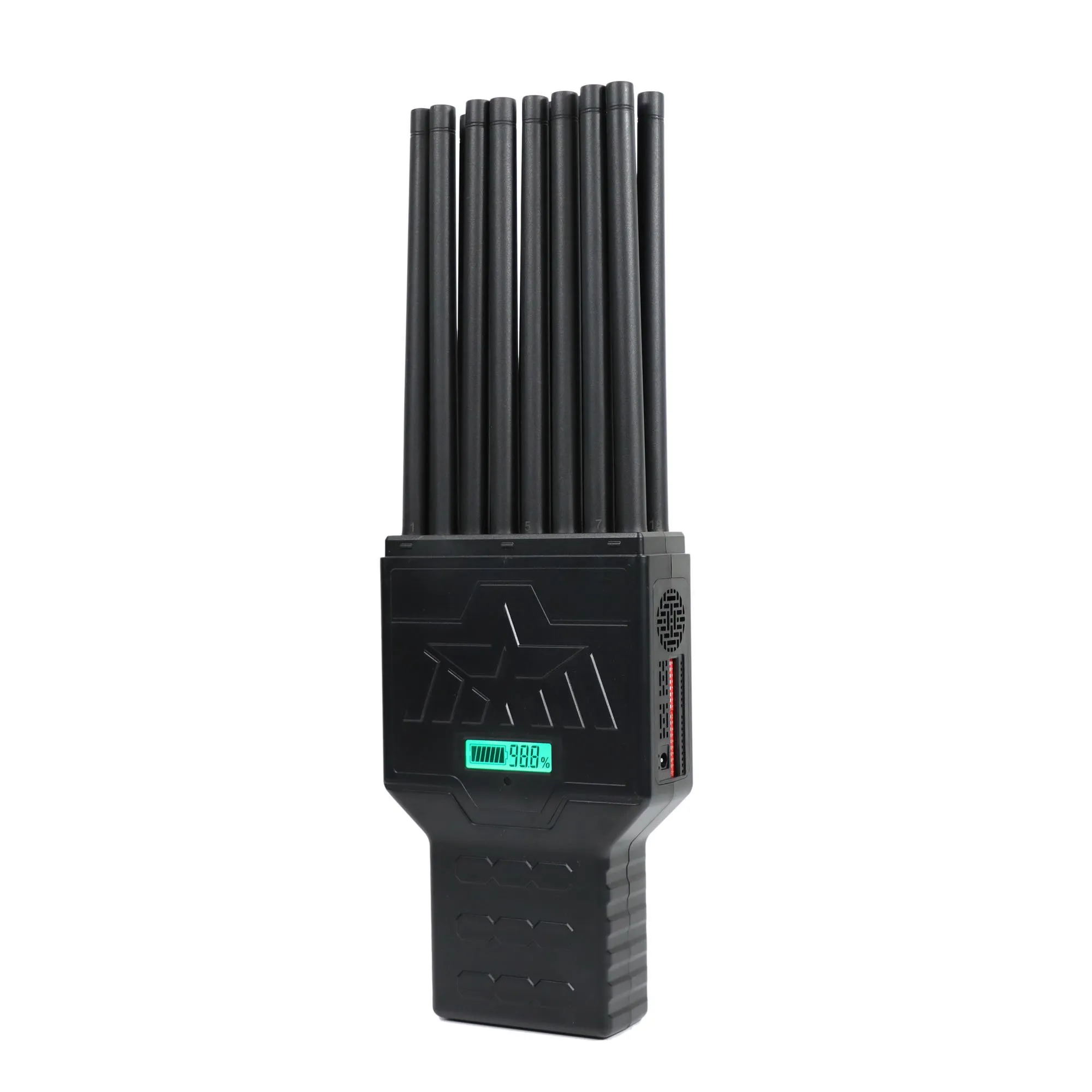 New Design Portable 18 Antennas 5G Cellphone Signal Jammer with LED screen