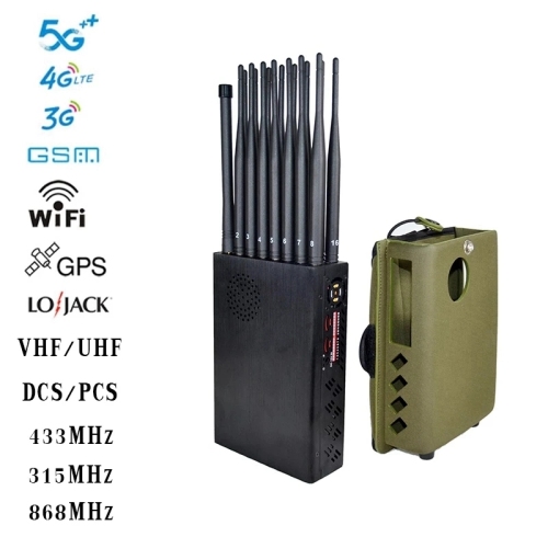 Handheld 16 Bands High Power 4G/5G Mobile Phone Signal Jammer