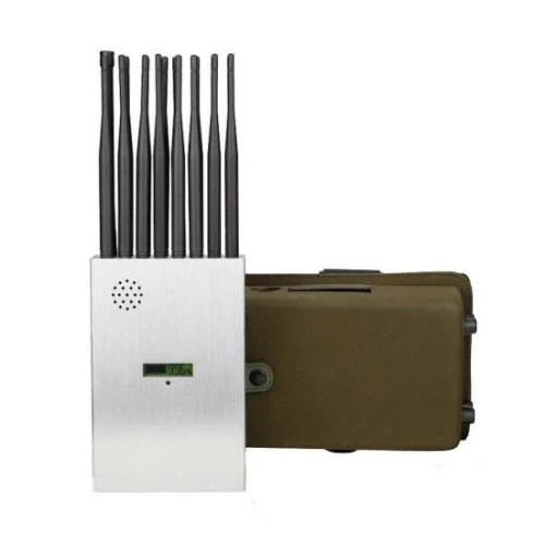 World First 16 Bands Portable 5G Cellphone GPS WiFi Signal Jammer With LCD Display Blocking Range up to 25m