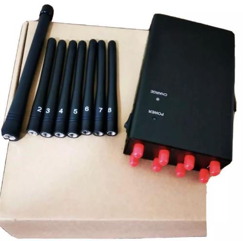 High Quality 8 Antennas Portable 4G Cellphone Jammer GPS/WIFI Jammer