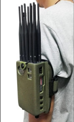 10-Antennas Portable LoJack GPS Wi-Fi Blocker Mobile Phone Jammer 7W Jamming Up to 20m