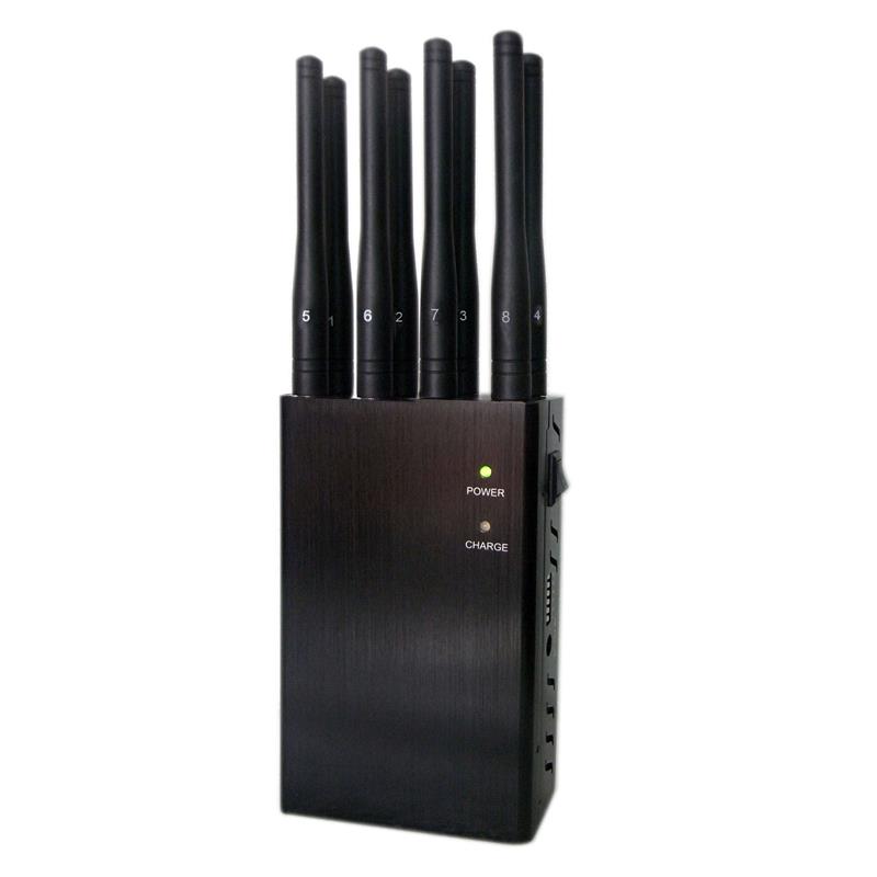 High Quality 8 Antennas Portable 4G Cellphone Jammer GPS/WIFI Jammer