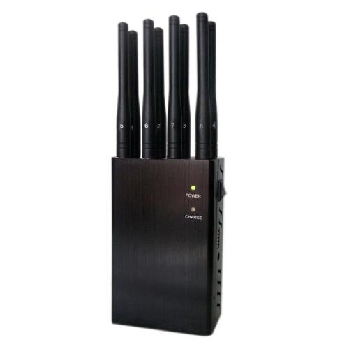 High Quality 8 Antennas Portable 4G Cellphone Jammer GPS/WIFI Jammer