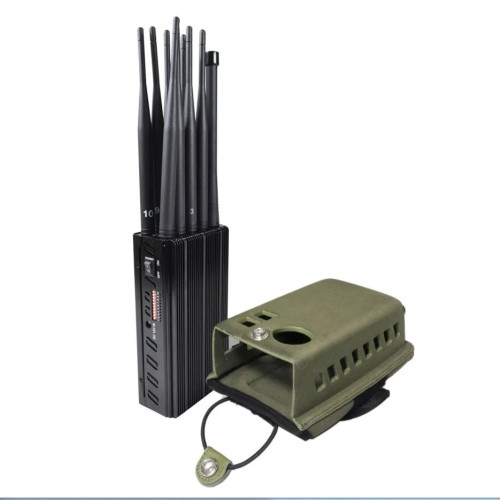 10-Antennas Portable LoJack GPS Wi-Fi Blocker Mobile Phone Jammer 7W Jamming Up to 20m