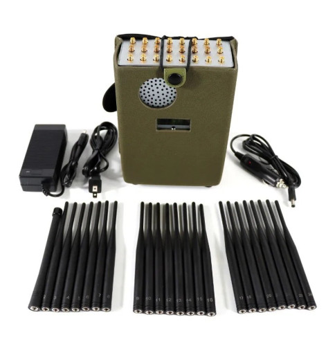 24 Antennas Portable Signal Jammer Blocker for GSM 3G LTE 4G 5g GPS WiFi Lojack RF Radio