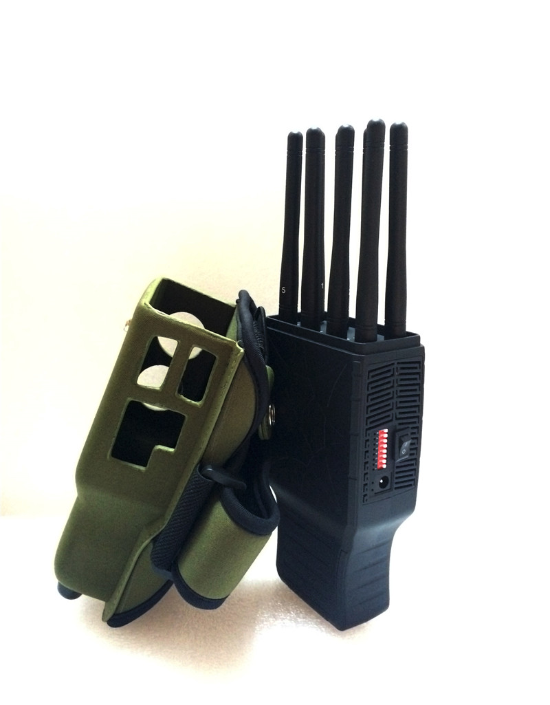 Nylon Case 8-Antennas Cellphone Jammer GPS WiFi Jammer Lojack Jammer