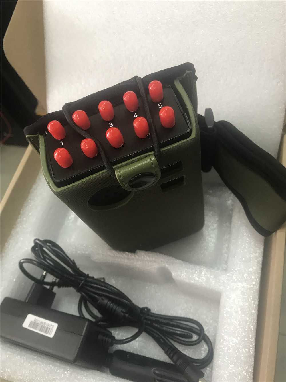10-Antennas Portable LoJack GPS Wi-Fi Blocker Mobile Phone Jammer 7W Jamming Up to 20m