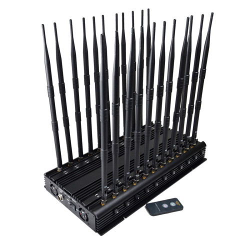 Multi-Band 22 Antennas All-in-One 5G Cell Phone Signal Blocker All Frequencies Signal Jammer with Remote Control