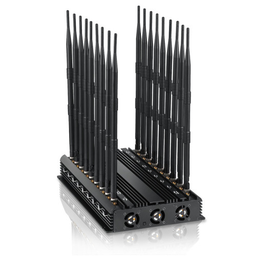 18 Antennas Full Bands Adjustable Powerful GPS WiFi 3G 4G 5G All Cell Phone Signal Jammer