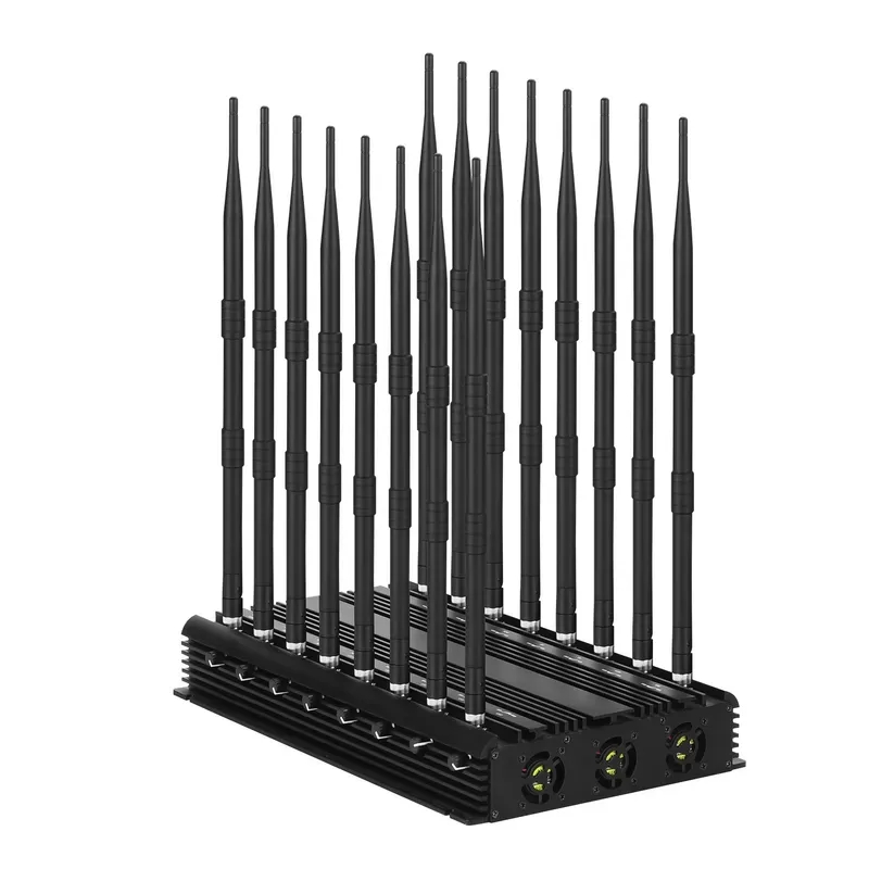 16 Channels All in One Desktop Cellphone WiFi GPS RF Signal Jammer