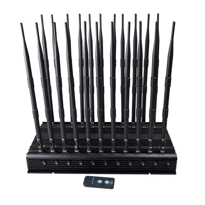 Multi-Band 22 Antennas All-in-One 5G Cell Phone Signal Blocker All Frequencies Signal Jammer with Remote Control