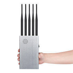 High Power 8 Antennas Portable 4G Cell Phone Signal Jammer With 12000mAh Battery