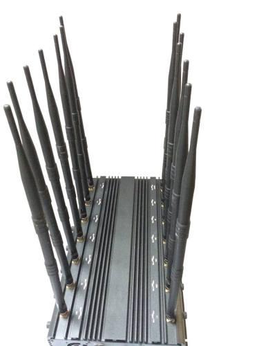 Whole Frequency 14 Antennas WiFi GPS VHF UHF LoJack 3G 4G Signal Jammer Blocker