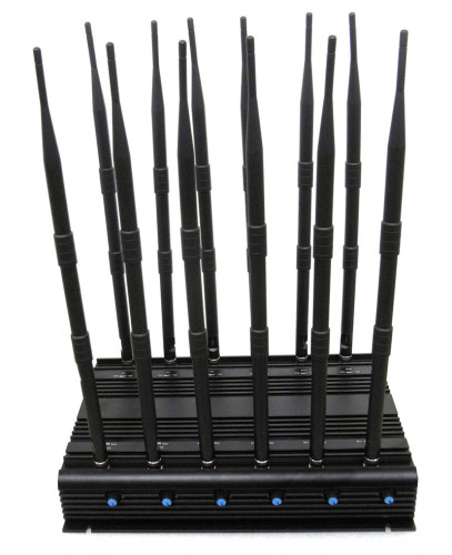 12 Antennas Desktop Cell Phone Signal Jammer 2g 3G 4G 5g wifi gps jammer