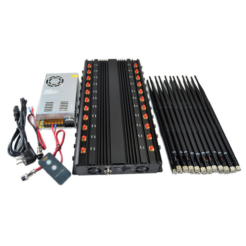 Multi-Band 22 Antennas All-in-One 5G Cell Phone Signal Blocker All Frequencies Signal Jammer with Remote Control