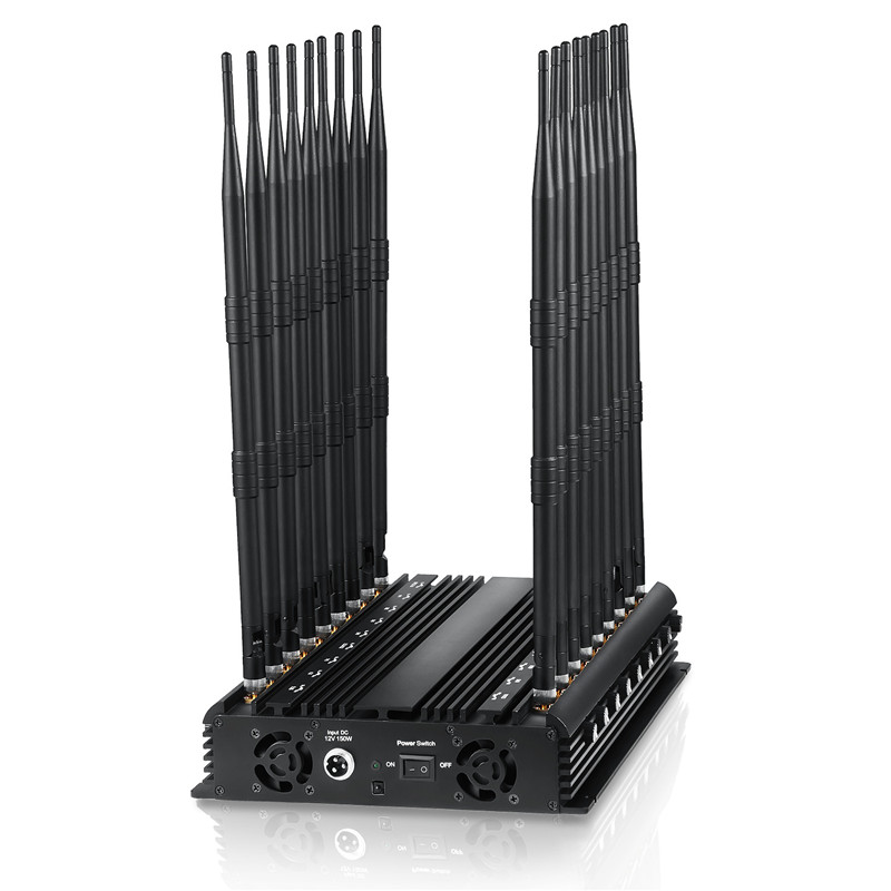 18 Antennas Full Bands Adjustable Powerful GPS WiFi 3G 4G 5G All Cell Phone Signal Jammer