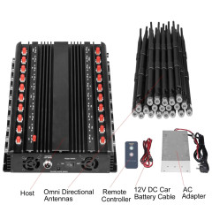 20 Antennas All-in-One 5G Cell Phone Signal Jammer/WIFI GPS VHF UHF Blocker