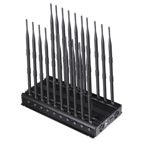 20 Antennas All-in-One 5G Cell Phone Signal Jammer/WIFI GPS VHF UHF Blocker