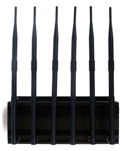 Desktop 6 Antennas Mobile Phone 3G 4G GSM Lojack GPS WiFi Jammer