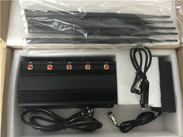 Desktop 2.4G 5.2G 5.8G WiFi Signal Jammer Blocker