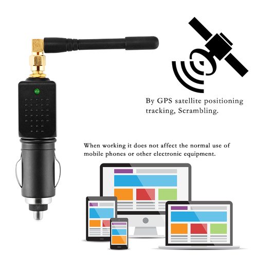 Anti Tracker Mini Car Charger GPS Signal Jammer