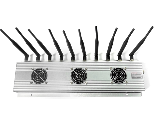 High Power 10 Antennas GPS WiFi GSM 3G 4G 5G All Cell Phone Signal Jammer