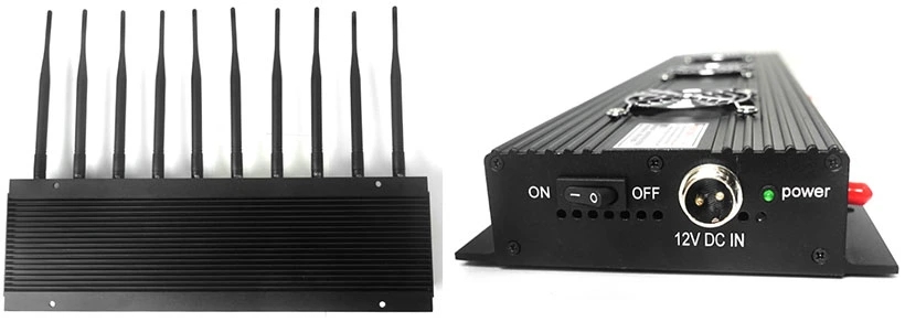 High Power 10 Antennas GPS WiFi GSM 3G 4G 5G All Cell Phone Signal Jammer