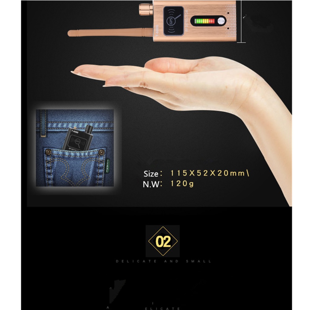 High Quality Sleeping GPS Camera Tracking Signal Detector GPS Finder T6000