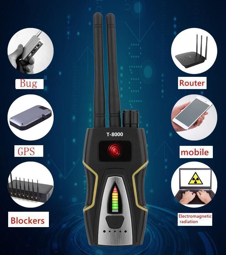 T8000 Anti-eavesdropping RF GPS detector wireless positioning Gadgets