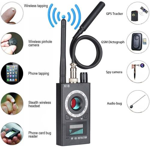 K18 Anti-Spy GPS Signal Lens RF Tracker Hidden Camera GSM SPY Bug Detector