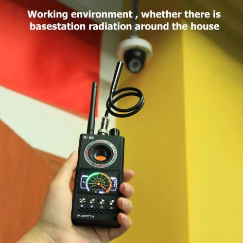 K68 Wireless Signal Detector RF Bug Finder Anti Eavesdroped Detector Anti Candid Camera GPS Tracker Locator