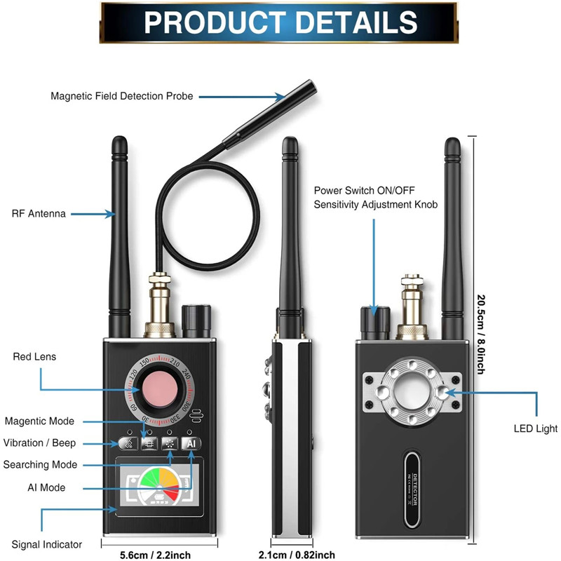 Anti Candid Camera Bug Detector Anti-spy RF Bug Detector