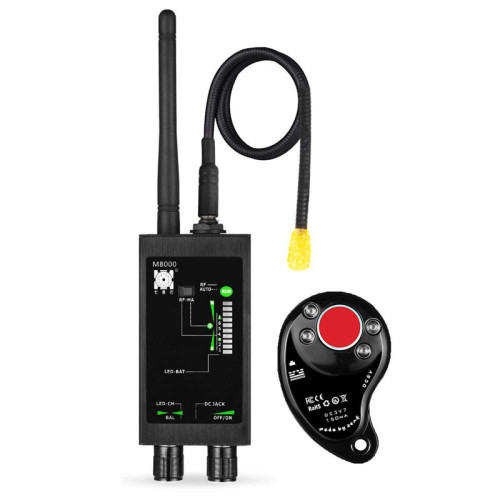 1MHz-12gh Radio Anti-Spy Detector Fbi GSM RF Signal Auto Tracker Detectors GPS Tracker Finder M8000