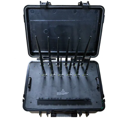 2023 New Suitcase 12 Antennas VIP Jammer/4G 5G Cellphone Jammer GPS WIFI LOJACK Jammer