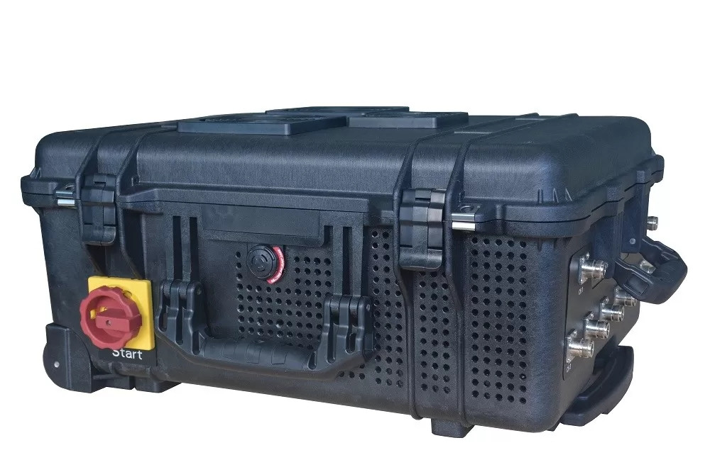 High Power 8 Bands 240Watts Draw Bar Box Mobile Phone GSM 3G4G5G Signal Jammer up to 200 meters