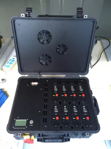 High Power 8 Bands 240Watts Draw Bar Box Mobile Phone GSM 3G4G5G Signal Jammer up to 200 meters
